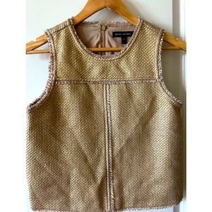 Womens Banana Republic Woven Top-Gold-XS